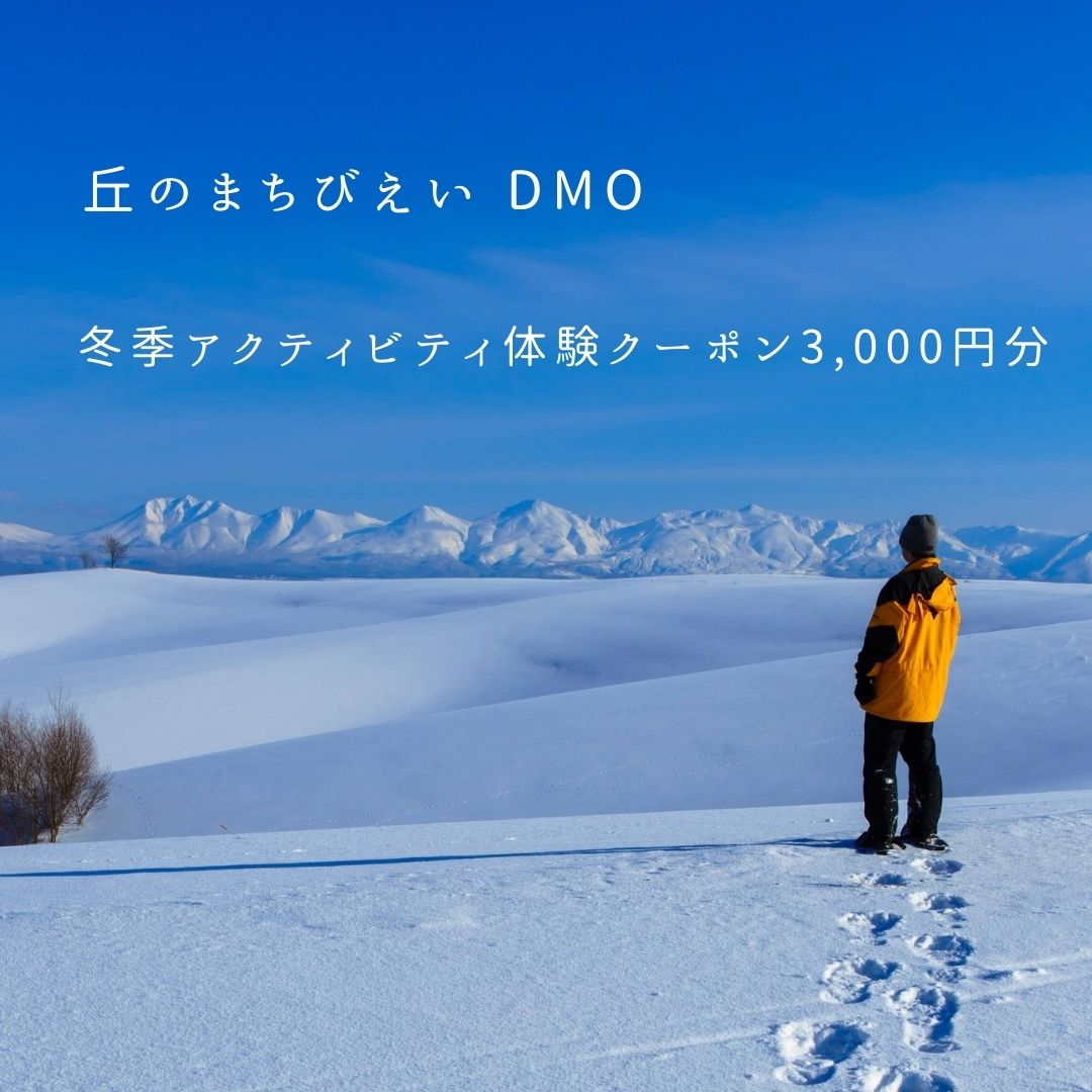 【ふるさと納税】冬季 アクティビティ 体験クーポン3,000円 スノーシュー 体験プログラム 北海道 北海道美瑛 北海道美瑛町 美瑛 美瑛町 体験プラン 丘のまちびえいDMO[010-148]