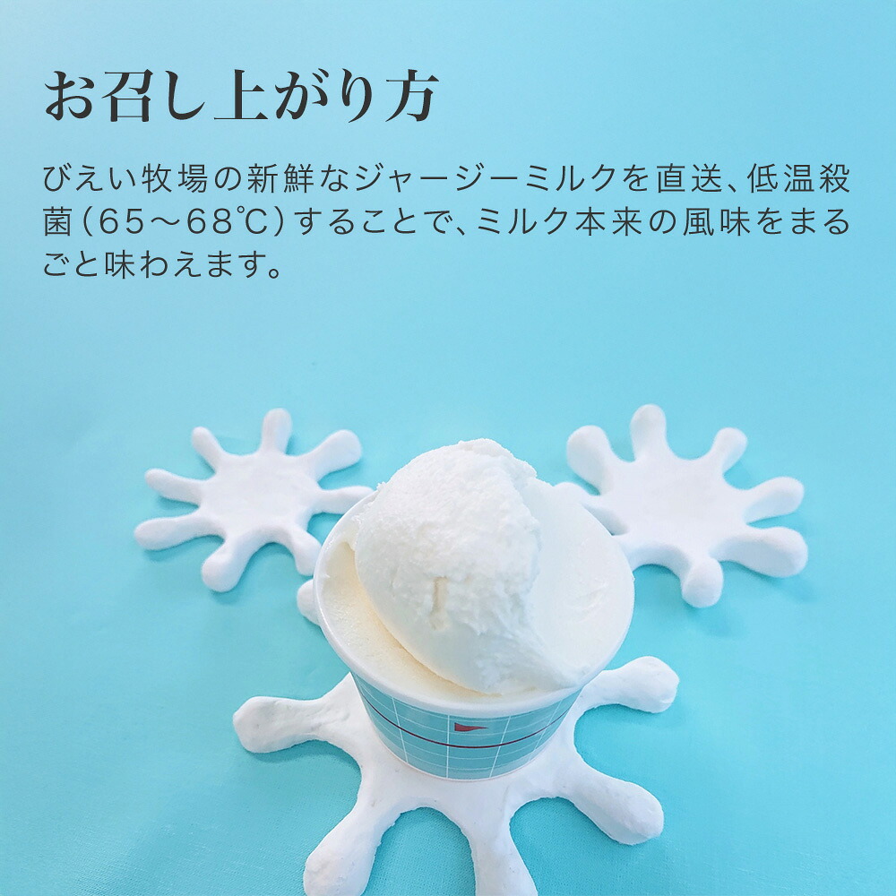 【ふるさと納税】びえい牧場の牛乳を使用！gelatrip's selection ジェラート アイス 送料無料 6