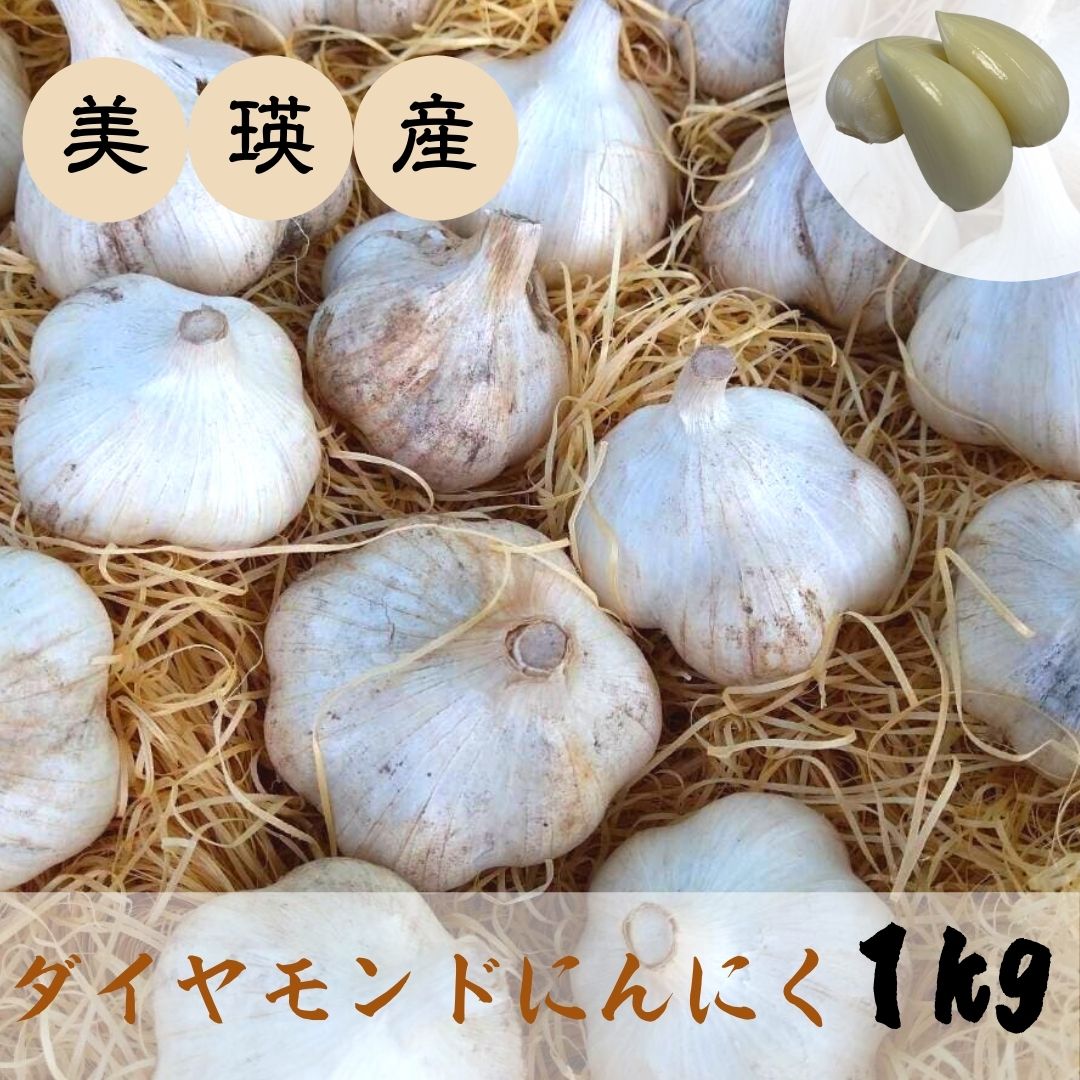 【ふるさと納税】ダイヤモンドにんにく1kg　北海道　北海道美瑛　北海道美瑛町　美瑛町　にんにく ニンニク オニオン [014-14]