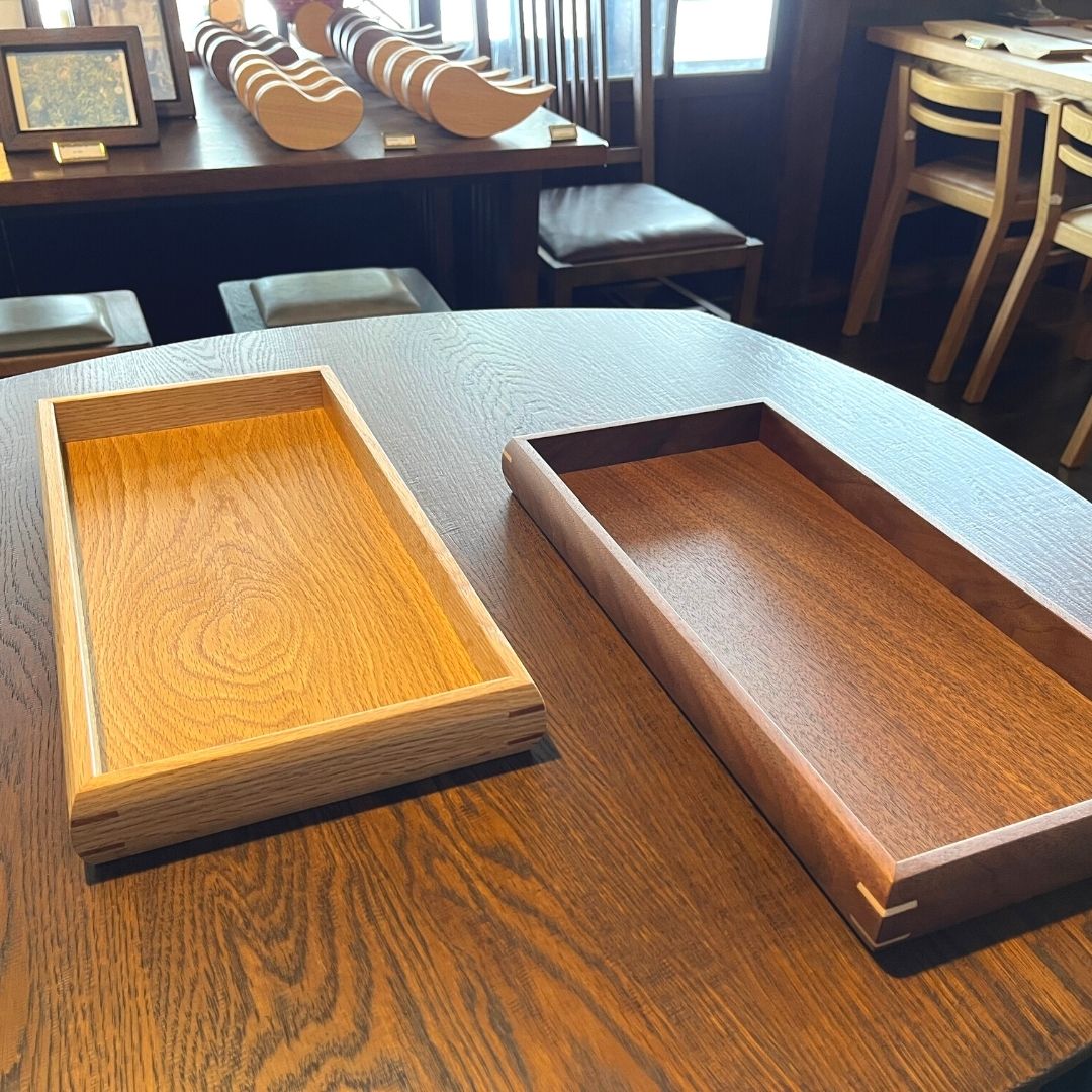 【ふるさと納税】トレー（ナラ材）北海道　北海道美瑛　北海道美瑛町　美瑛　美瑛町　ナラ材　トレー　ナチュラル　自然派　オイル仕上げ　北海道産　家具　ハンドメイド　手作り　slope[022-18] 4