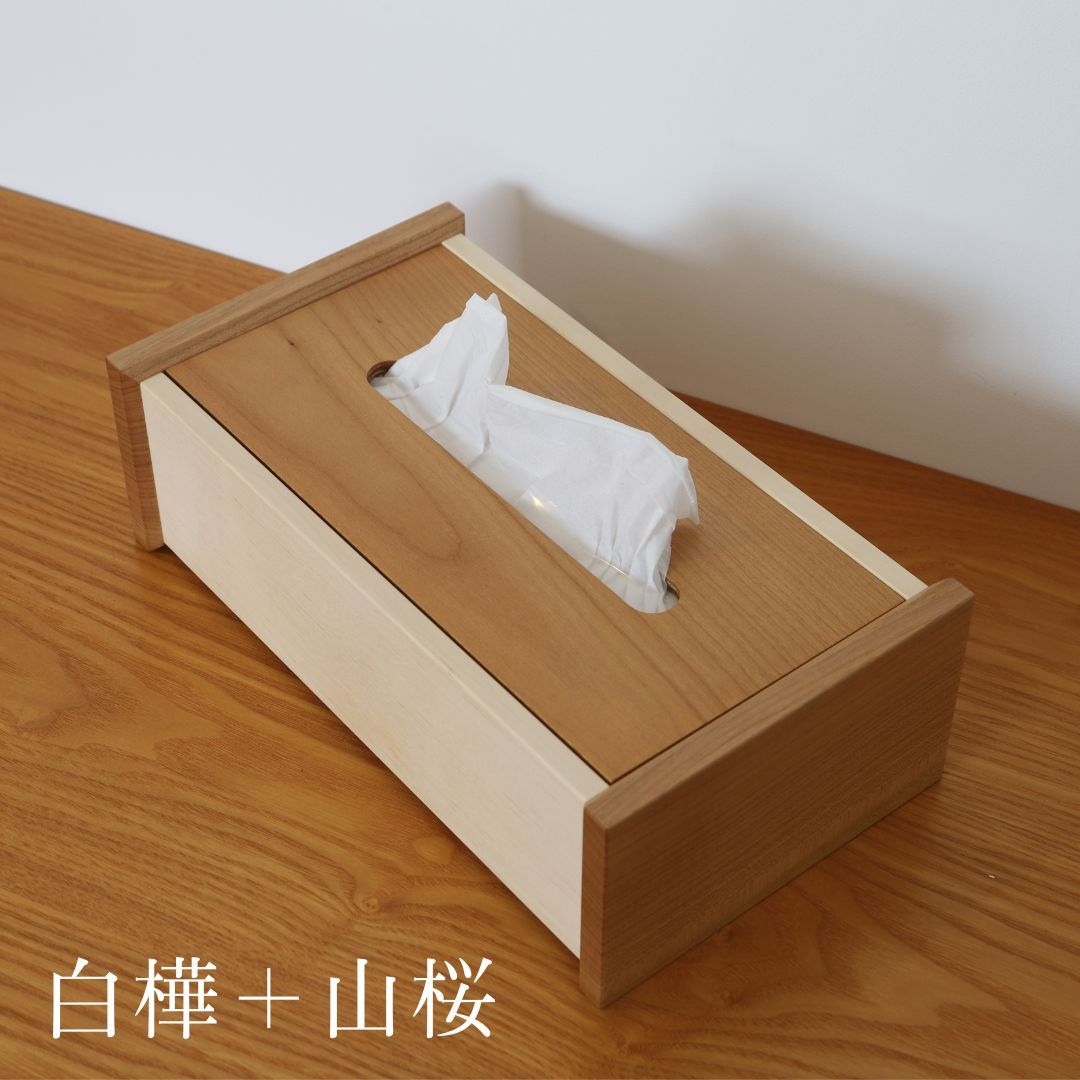 【ふるさと納税】樹凛工房　木っぱクラフト ティッシュBOX 6