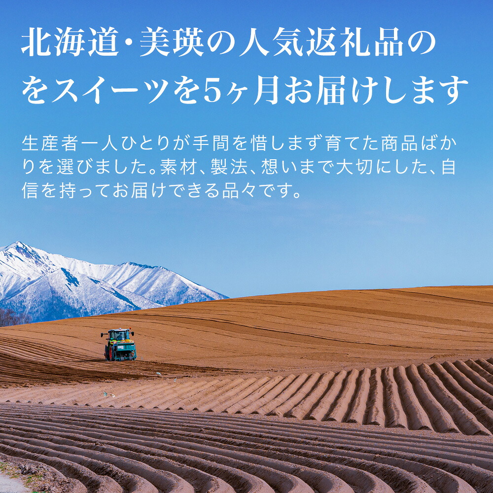 【ふるさと納税】美瑛スイーツオールスター 定期便 5回便 北海道 北海道美瑛町 美瑛町 スイーツ スイーツ 定期便 5ヶ月チーズケーキ バターチーズサンド プリン アイス ジェラート 北海道産 美瑛産 ゴルゴンゾーラ ランキング ギフト 2